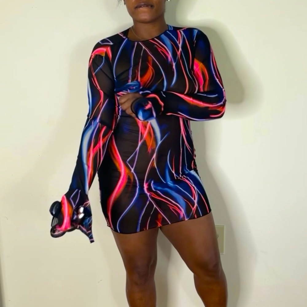 Fire &Ice Mesh Dress